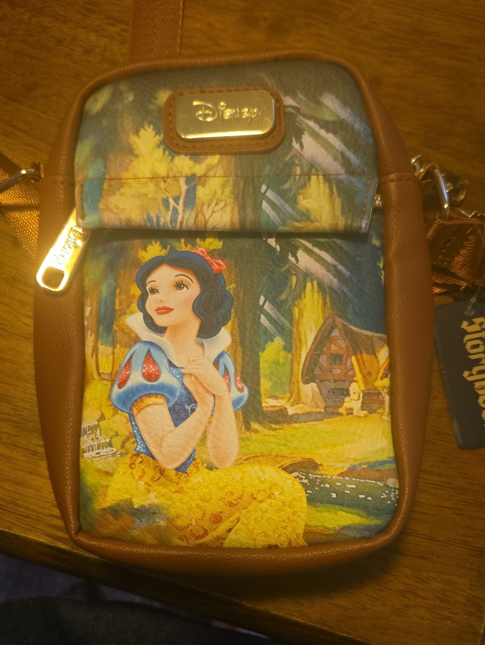 Disney Snow White Crossbody Bag in Brown and Multicolor